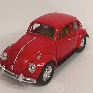 Boley Volkswagon Beetle Classic Bug VW Diecast Red 1:24 Vintage Good Condition